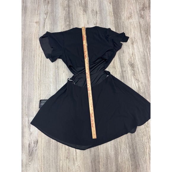 Lulus Blissful Love Black Cutout Mini Skater Dress Size XL - Picture 9 of 9